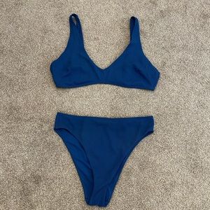 Aerie scoop plunge bikini and high waisted bottoms